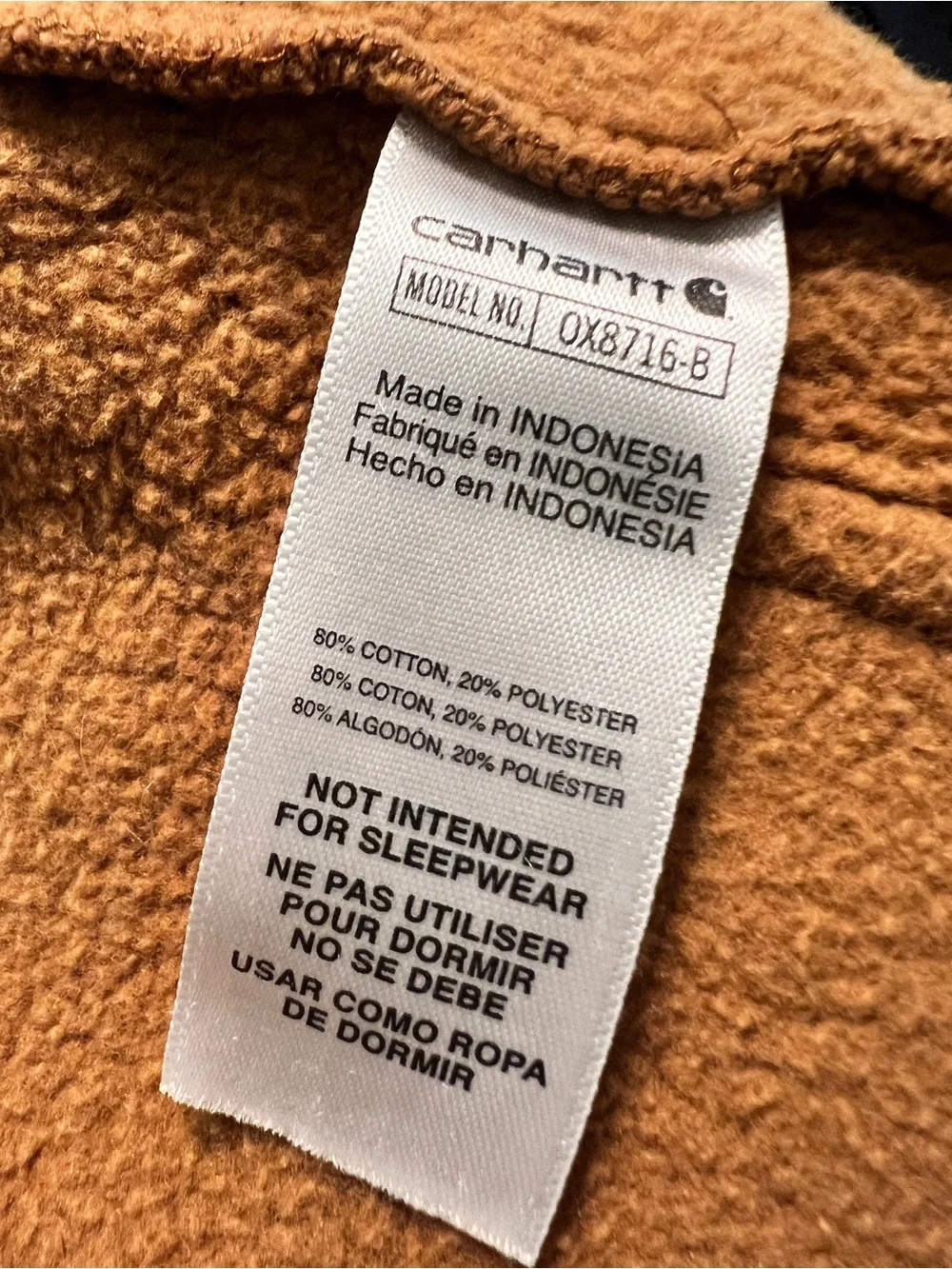 Carhartt hooded zip